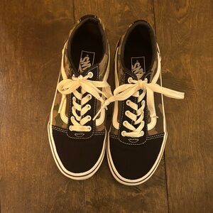 Vans Black and Camouflage High-Tops